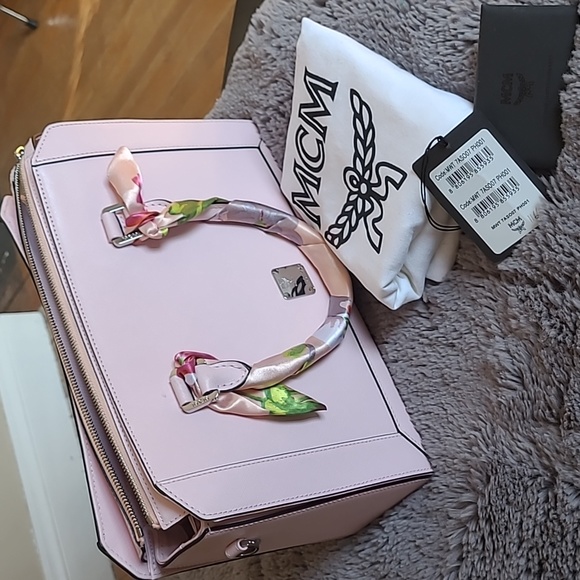 MCM pink satchel bag- - Picture 3 of 5